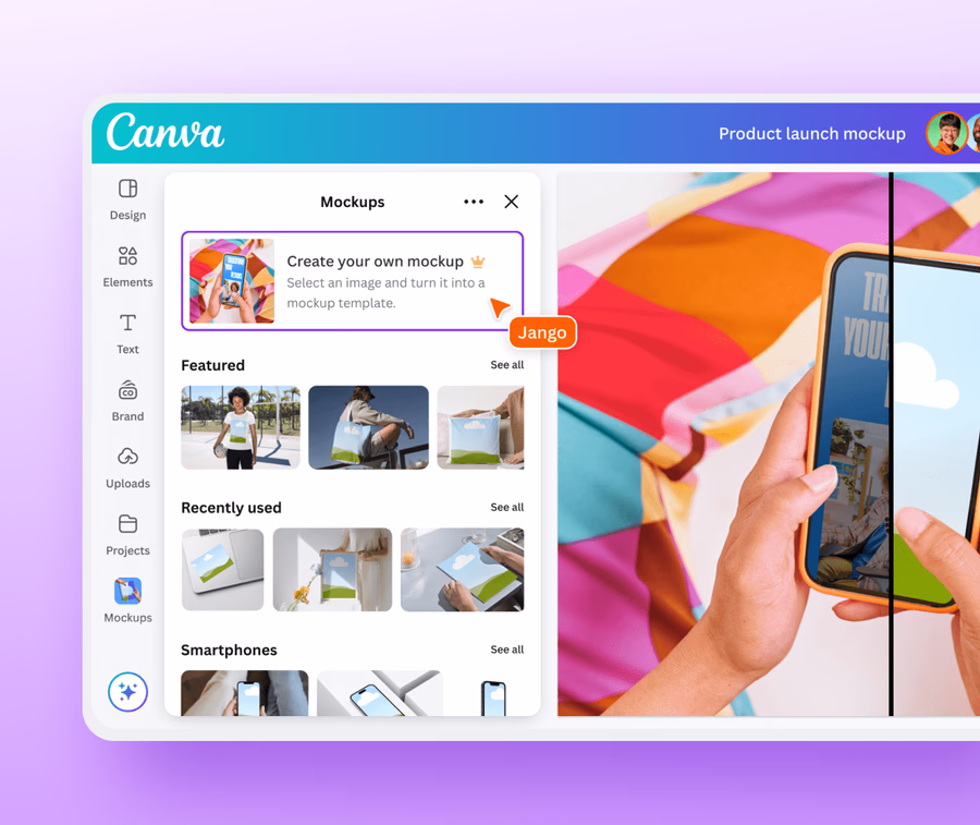 Make a mock up from any image